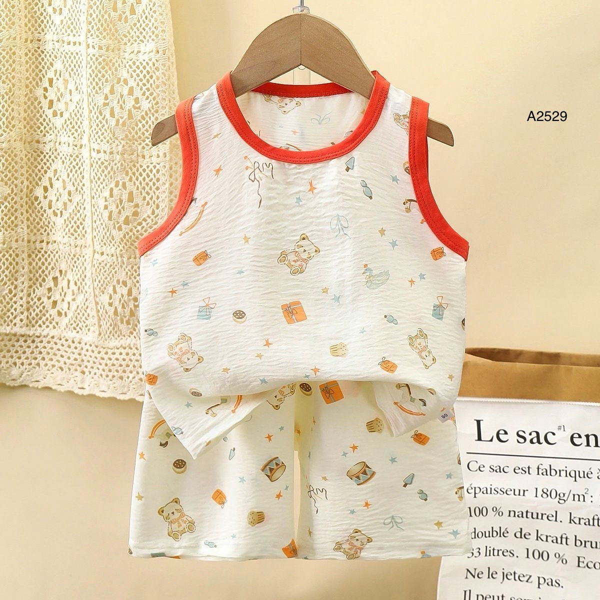 بيجامة أطفال BA2529 | مقاس 1 إلى 6
