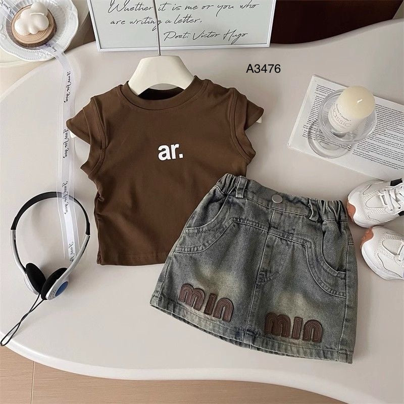 بدلة بنات AA3476 | مقاس 3 إلى 8