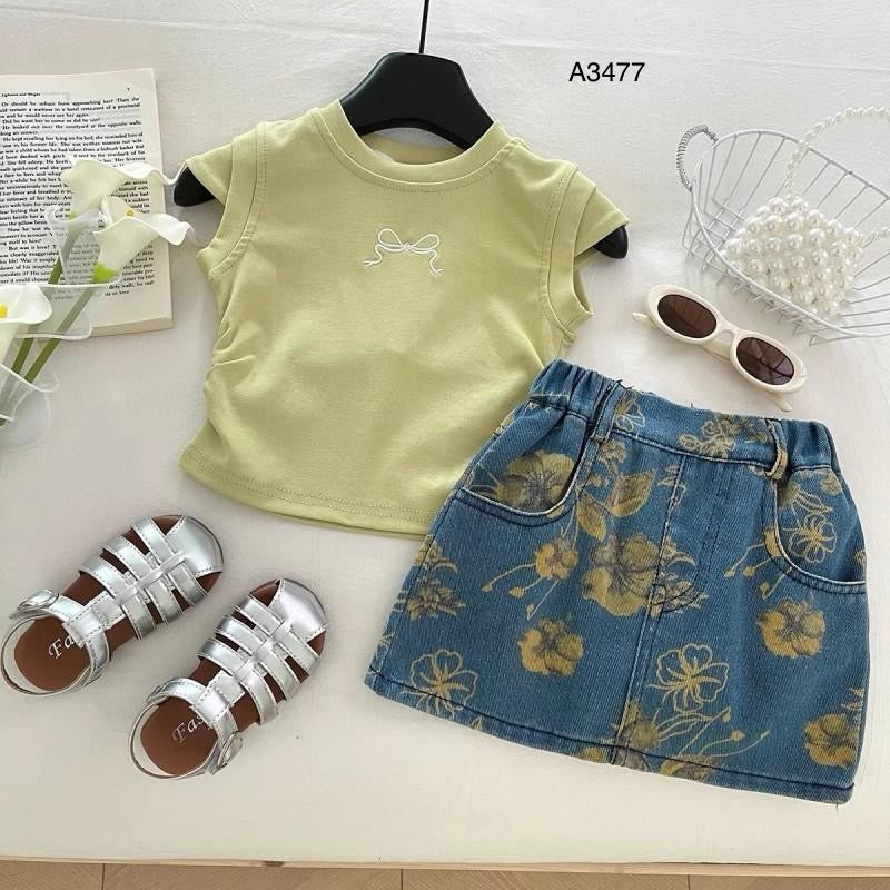 بدلة بنات AA3477 | مقاس 3 إلى 8