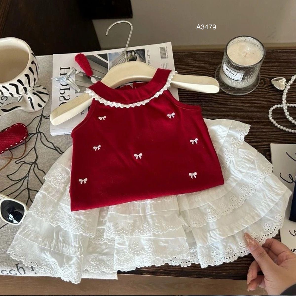 بدلة بنات AA3479 | مقاس 2 إلى 8